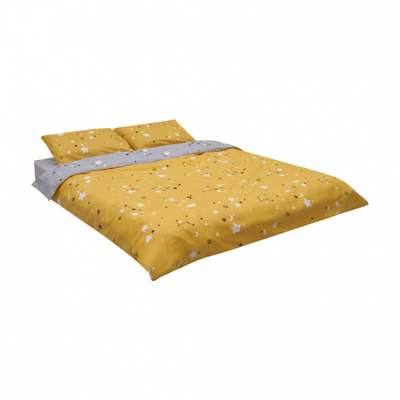 Set çarçafësh KS Microfiber Stars, king size, mikrofibër, me yje