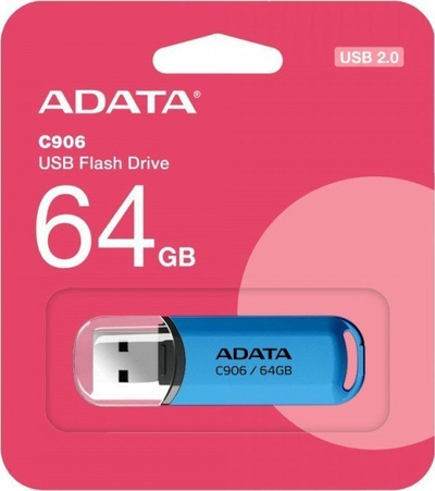 USB Memorie ADATA C906, 64GB, USB 2.0, e kaltër
