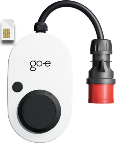 Stacion karikimi mobìl Go-e Charger Gemini Flex 2.0 CH-05-22-01, 22 kW, Type 2, i bardhë