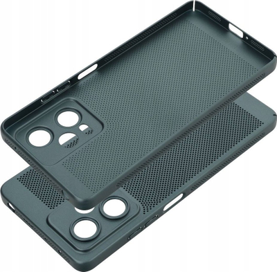 Futrollë Breezy për Xiaomi Redmi Note 13 Pro Plus 5G, e shpuar për ajrosje, plastike, jeshile