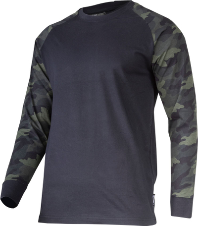 Këmishë pune Lahti Pro me mëngë të gjata, 190 g/m² pambuk, madhësia 2XL, camo e zezë