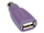 Адаптер за тастатура VALUE 12.99.1073, USB во PS2, приклучок USB Тип A, виолетов