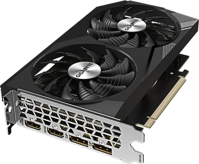 Kartë grafike Gigabyte GeForce RTX 3050 Windforce OC V2, 8GB GDDR6, 128 bit, e zezë