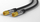 Kabllo antene Wentronic Goobay 70664, F plug në F plug, 2 m, 135 dB, e zezë
