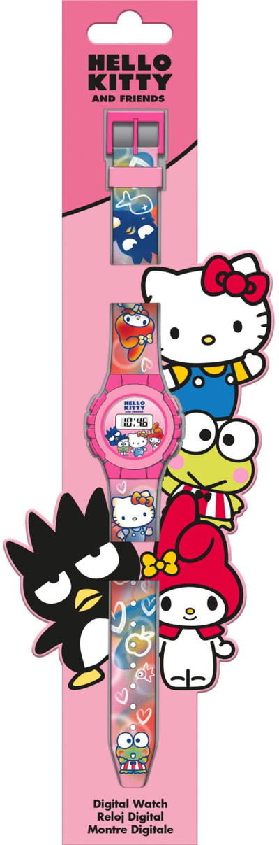 Orë dore Hello Kitty Printed LED, për kalamaj, rozë