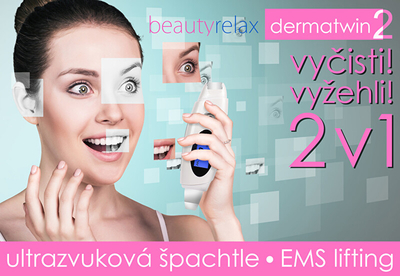 Pajisje kozmetike BeautyRelax BR-1170 Dermatwin, pastrim i thellë, rigjenerim lëkure, e bardhë
