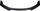 Diffuser parakolpi Honda Civic X FK8, ABS, me shkëlqim, i zi