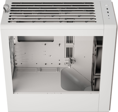 Kuti PC HAVN BF 360 FLOW, Mid Tower, me xham të temperum, e bardhë