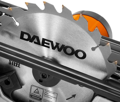 Sharrë rrethore dore Daewoo DAS 1500-190, 1400W, disk 190mm, portokalli e zezë