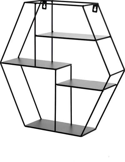 Raft muri TIGARD, metal, 4 kate, i zi