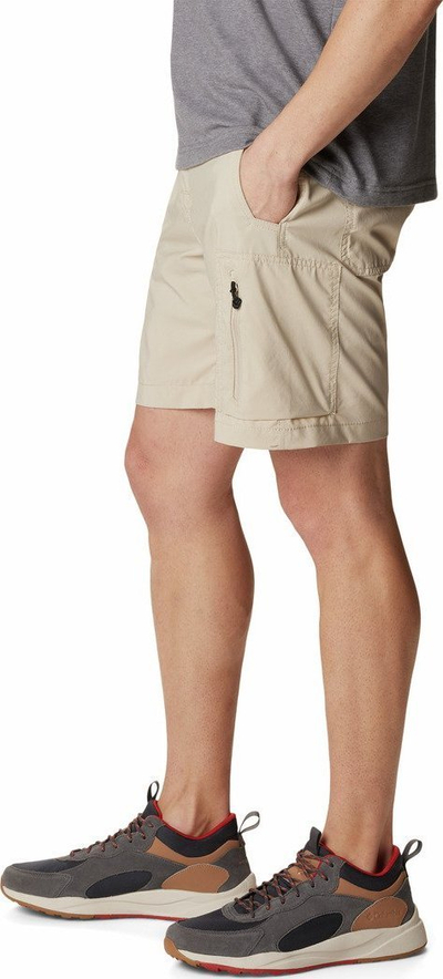 Shorce cargo Columbia Silver Ridge Utility për meshkuj, poliester i lehtë, ngjyrë bezhë