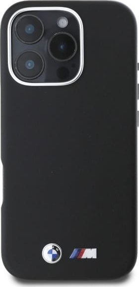 Mbrojtëse telefoni BMW M Series BMHCP16L2PMWK, për iPhone 16 Pro 6.3", metal me MagSafe, e zezë