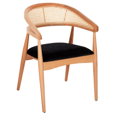 Karrige ngrënieje Komodus 55×49×80 Hcm (HM18012.02), zezë