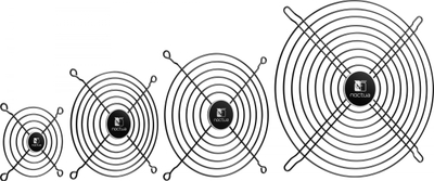Grilë ventilatori Noctua NA-FG1-14 Sx2, 140 mm, e zezë