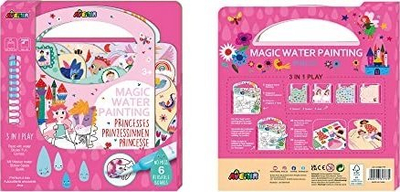 Libër kreativ MG Magiczny Obraz Wodny Księżniczka, ngjyrosje me ujë, me ngjitësa, multikolor