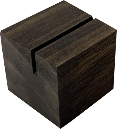 Mbajtëse fotografie Photo Block Walnut Large, dru pishe, 15cm, ngjyrë walnut e errët