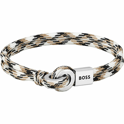 Byzylyk për meshkuj HUGO BOSS, 19 cm, bezhë/zi