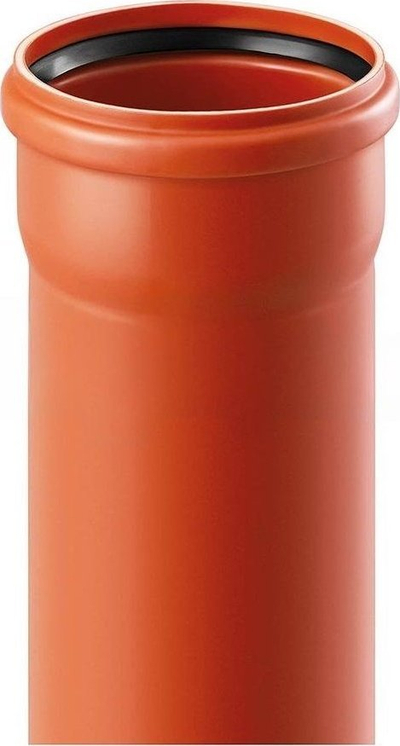 Tub i jashtëm për kanallizim Magnaplast PVC SN8, D110, 6m, portokalli