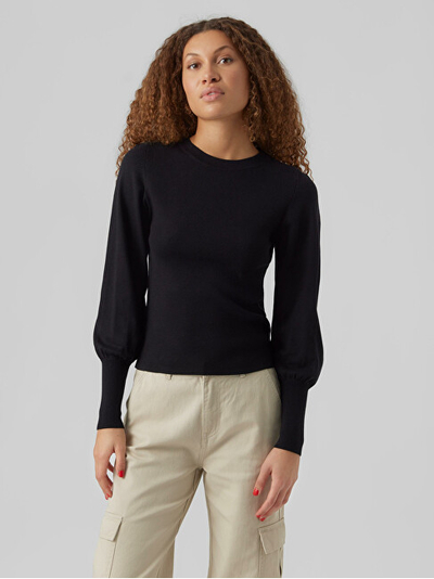 Triko Vero Moda VMHOLLYKARISPUFF, e zezё