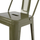 Tabure bar-i Melita HM8574.03, metal, 42x42x98 cm, ulliri i errët
