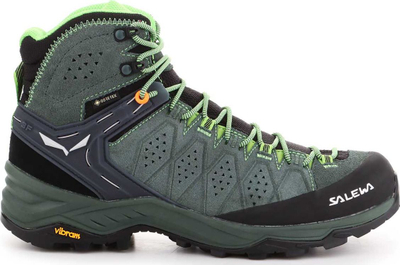 Планинарски чизми Salewa Alp Trainer 2 Mid GTX, Горe Текс, Вибрам, зелени