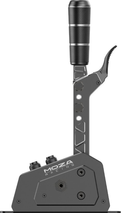 Shifter sekvencial MOZA Racing SGP RS059, me sensorë Hall, lartësi e rregullueshme, ngjyrë e zezë metalike