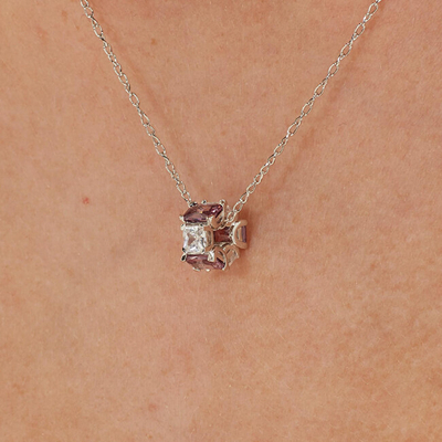 Varëse për qafore Brosway Fancy Magic Purple FMP02, e argjendtë