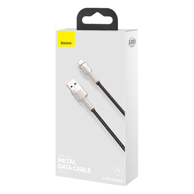 Kabllo Baseus, Lightning / USB A, 1 m, e zezë