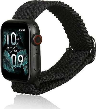 Rrip stofi për Apple Watch Beline, 42/44/45/49mm, i zi