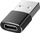 Adapter USB-C në USB-A, transfer të dhënash, karikim, i zi argjendtë