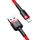 Karikues Baseus Cafule USB Lightning 2.4A 1m (i zi I kuq)