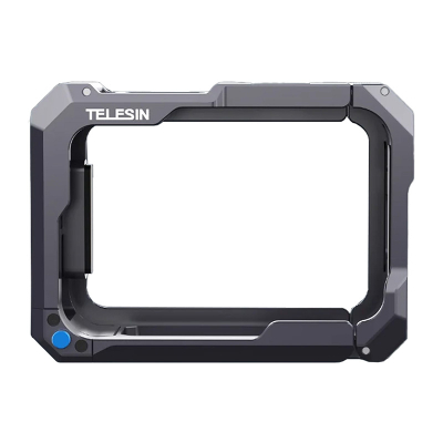 Kornizë metalike kamerë aksion Telesin T-S6-FMS-15-TGP, për GoPro Hero 9-13, karikim magnetik, e zezë