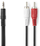 Kabllo audio Nedis CAGL22200BK50, 3.5mm në 2xRCA, 5m, e zezë