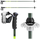 Shkopinj skish Leki Detect S, alumini, 135cm, jeshil ulliri neon
