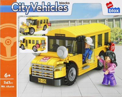 Kubëza ndërtimi Alleblox City Vehicles City Bus, 242 copa, shumëngjyrëshe