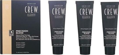Set bojë flokësh American Crew Precision Blend Light 7/8, 3 x 40 ml, për burra