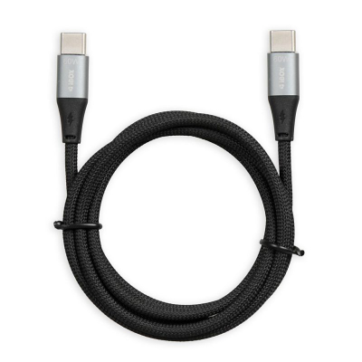 Kabllo USB Type C I-box, 60W PD QC, 1m, e zezë