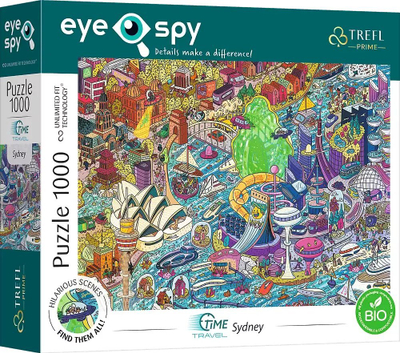 Puzzle Trefl Eye-Spy Time Travel Sydney, 1000 copa, shumëngjyrësh