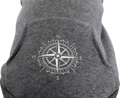 Hoodie për qen Trixie BE NORDIC Flensburg, madhësia S 36 cm, gri