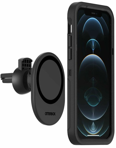Држач за автомобил Otterbox MagSafe Vent Mount, за решетка за воздух, магнетен, црн
