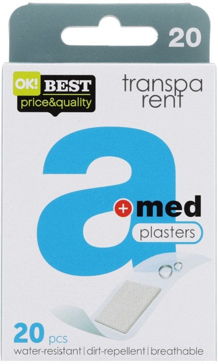 Fasha ngjitëse AMED Transparent, 20 copë, transparente