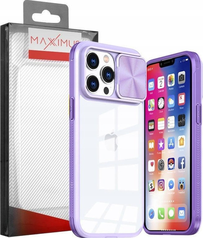 Mbrojtëse telefoni MX Camslider Samsung A14 5G, pjesa mrapa transparente, kapak kamere që rrëshqet, lejla