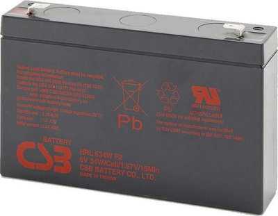 Bateri HRL634WF2 CSB 6959635, 6V, 9Ah