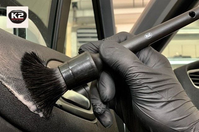 Furçë pastrimi K2 Detailing Brush, për interier dhe eksterier, e zezë