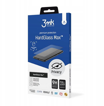 Заштитно стакло 3MK HardGlass Max Privacy за Samsung Galaxy S25 Ultra, калено стакло, анти-ѕиркање