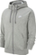Bluzë me kapuç Nike NSW Club Hoodie FZ BV2648, për meshkuj, me zinxhir, gri