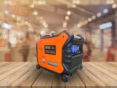 Gjenerator inverter Oleo-Mac PZU 36ie, 3.0 kW, motor 212 cm³, portokalli me të zezë
