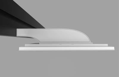 Држач за екран на допир Crestron TSW-770/1070-MUMK-W, пасивен, за стаклен мулјон, бел