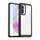 Kllëf telefoni Hurtel Outer Space për Samsung Galaxy A26, kornizë e butë, pjesë e pasme transparente, i zi