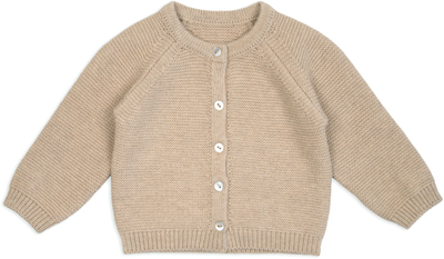 Јакна за бебе Lodger Topper Knit Merino, големина 68, мерино волна, беж боја